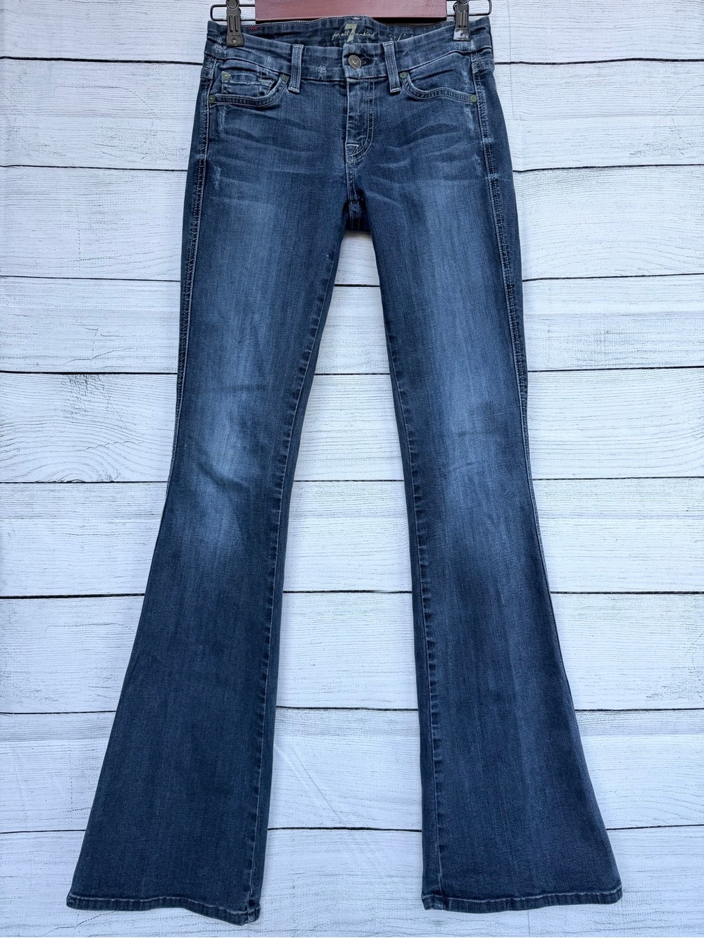 7 For All Mankind Roxanne Crystal Rhinestone Pocket Jeans- 25 #110